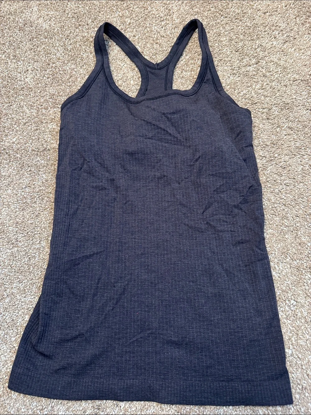 LuLulemon Women's Black Racerback Tank Top athletic gym workout stretch SZ 6